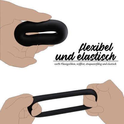 Penisringe Set Verdickte Runde Hohe Elastizität BDSMJOY