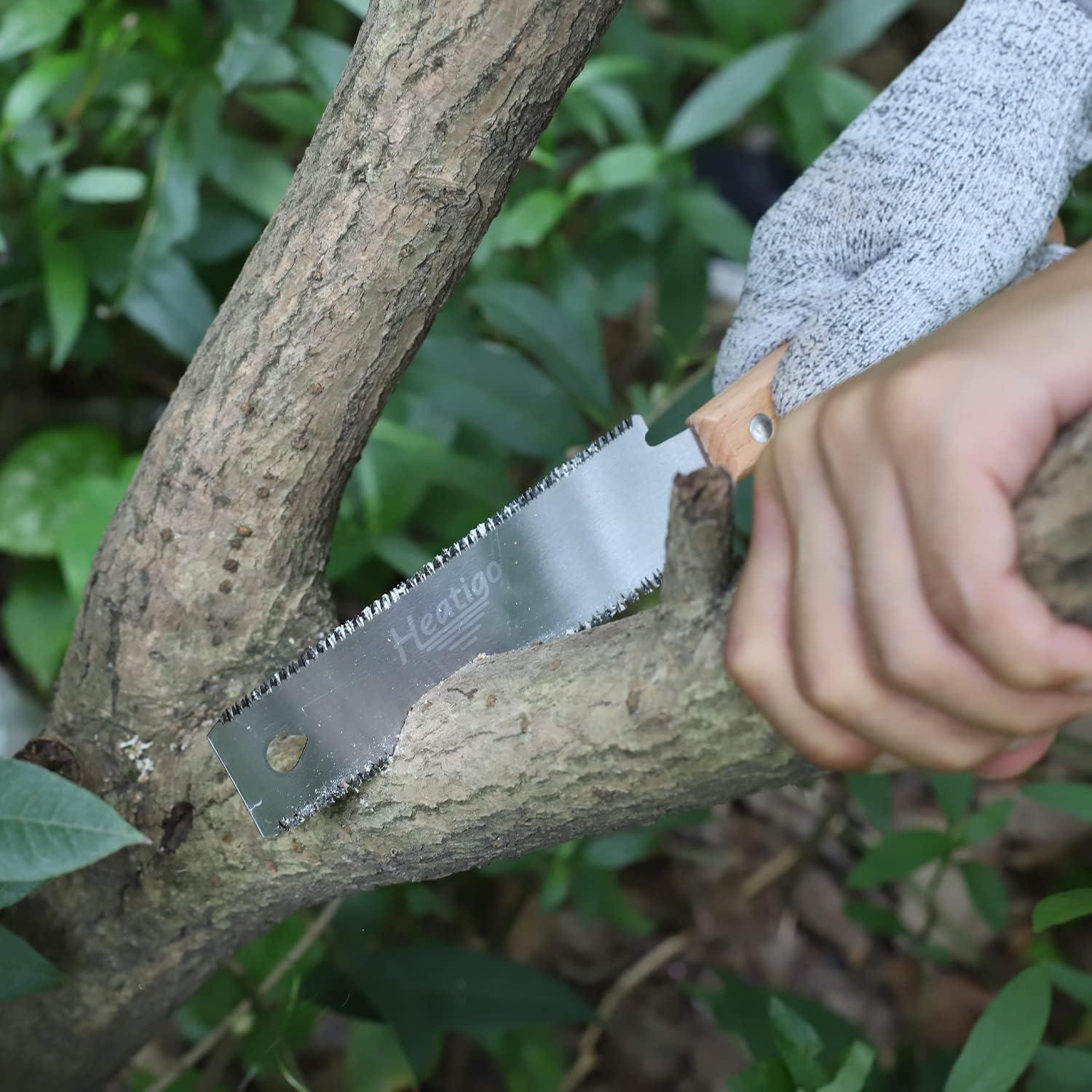 Japanische Zugsäge Zweischneidig 11/17 TPI Holzsäge ergonomischer Griff