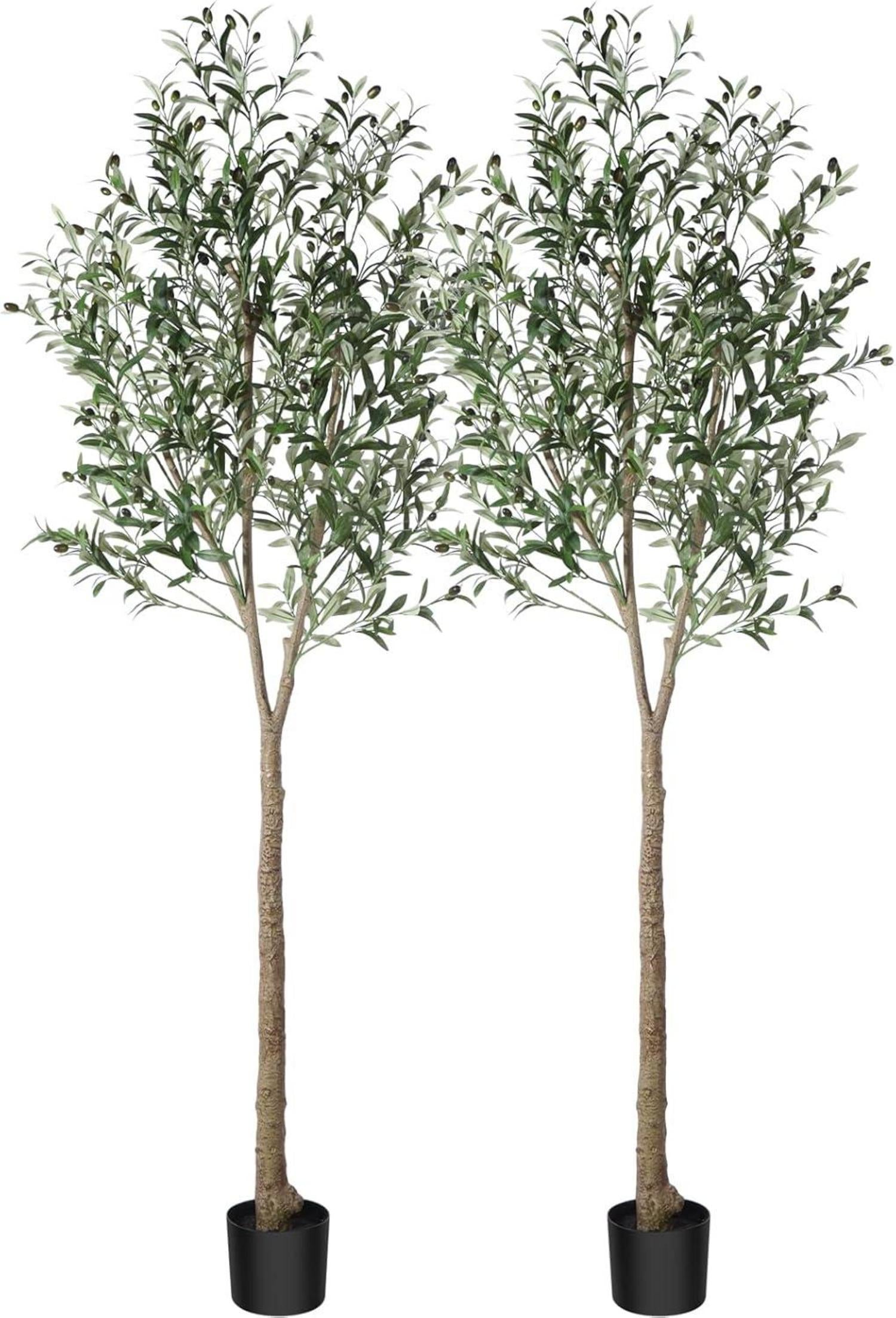 Künstlicher Olivenbaum 210cm Tropische Pflanze Indoor Outdoor