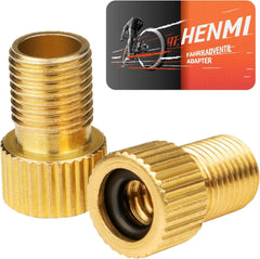 Fahrradventil Adapter 2er mit Dichtring DV SV auf AV Adapter