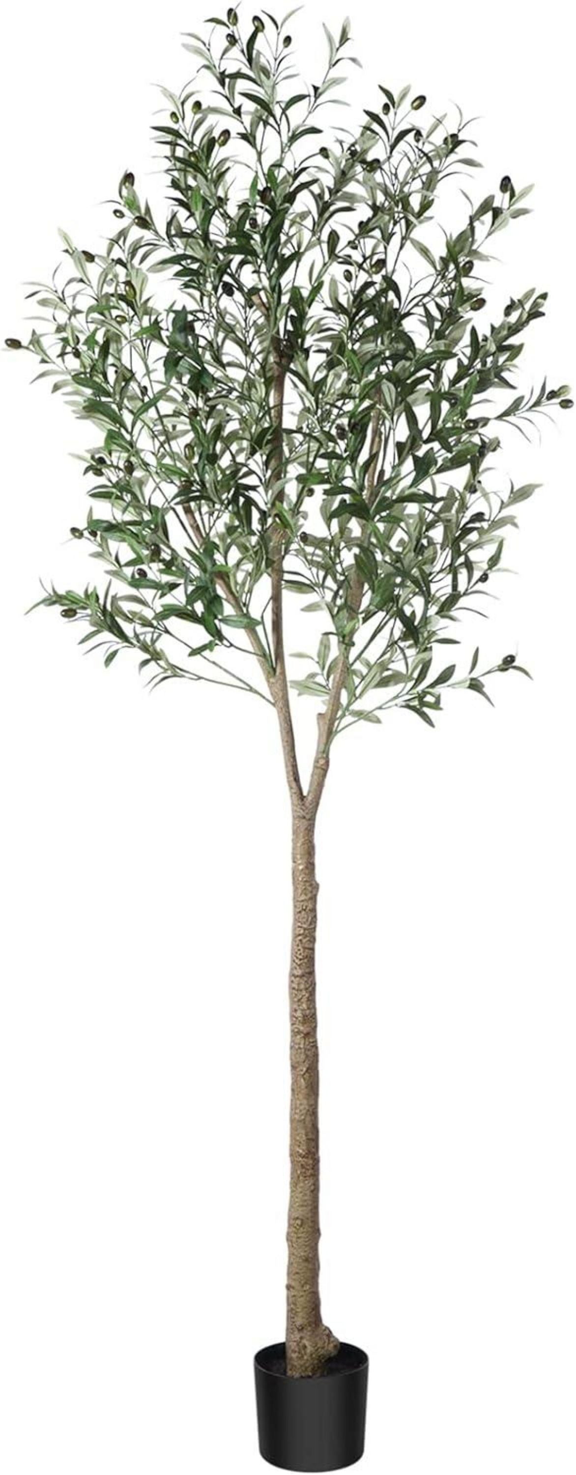 Künstlicher Olivenbaum 210cm Fake Tropische Pflanze im Topf