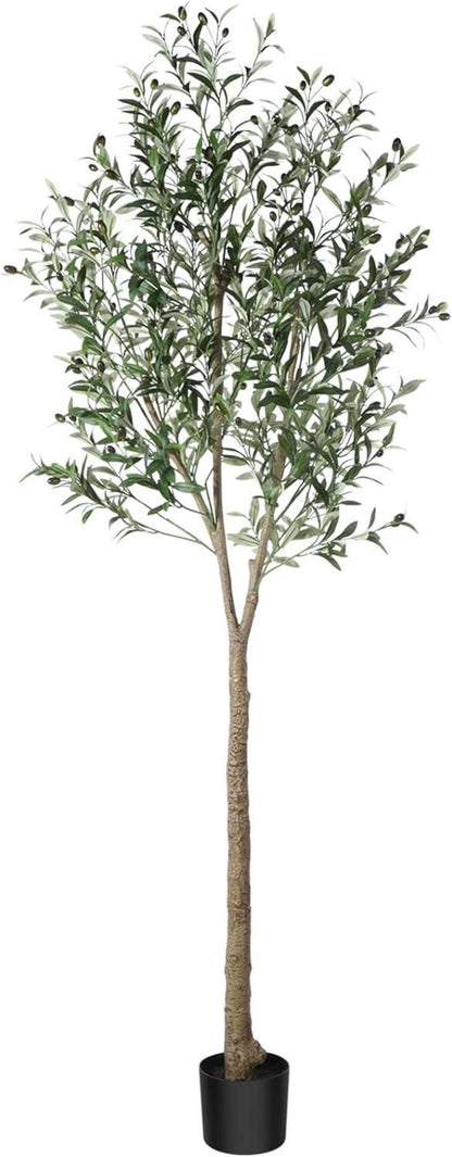 Künstlicher Olivenbaum 210cm Fake Tropische Pflanze im Topf