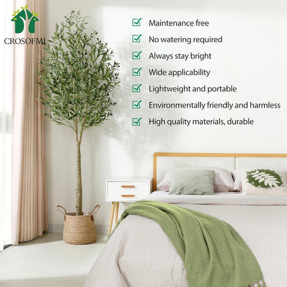 Künstlicher Olivenbaum 210cm Große Pflanze Indoor Outdoor Deko