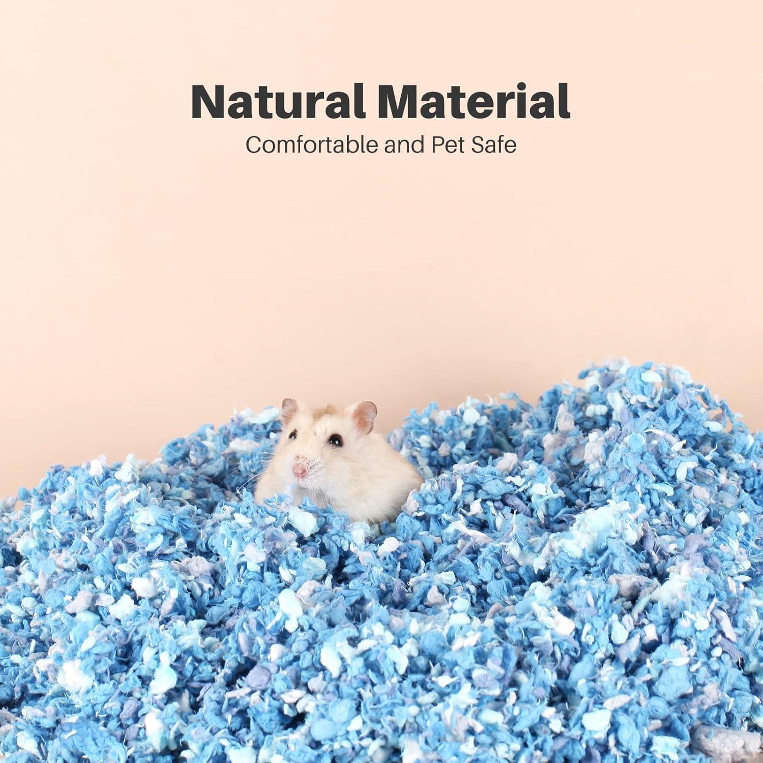 Hamster Streu 900g Buntes Papierstreu für Kleintiere - Staubfrei