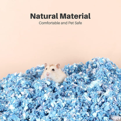 Hamster Streu 900g Buntes Papierstreu für Kleintiere - Staubfrei