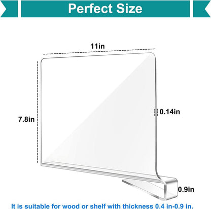 Transparente Acryl-Regalteiler, Verstellbarer