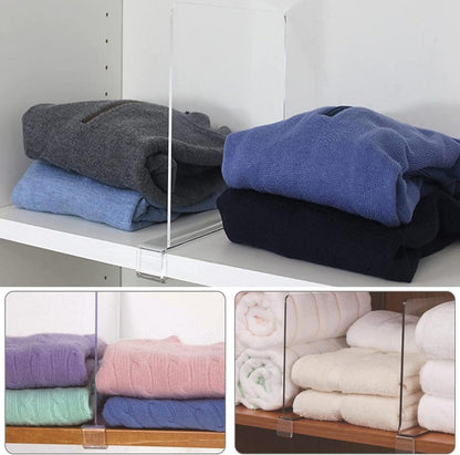 8er Set Transparente Acryl-Regalteiler für holzschrank, Schlafzimmer