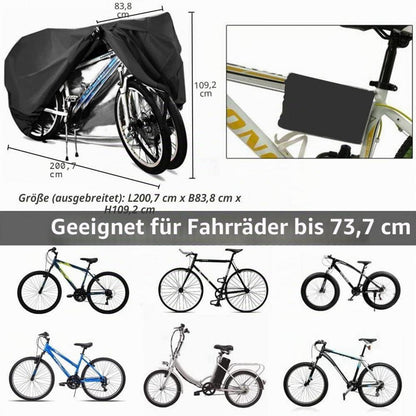Fahrradabdeckung 2-3er, Wasserdicht & Windfest