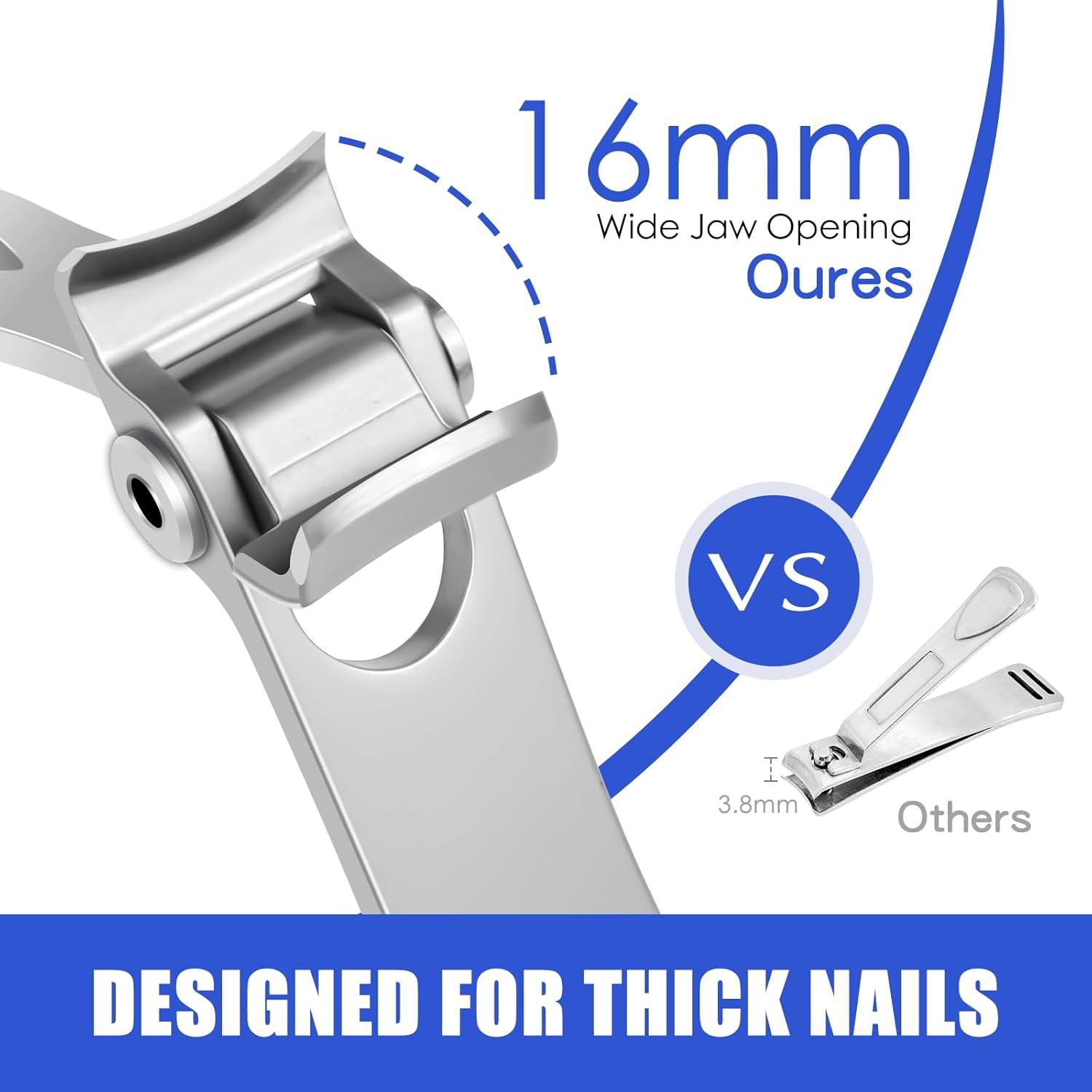 Nagelknipser für dicke Nägel Wide Kieferöffnung Edelstahl