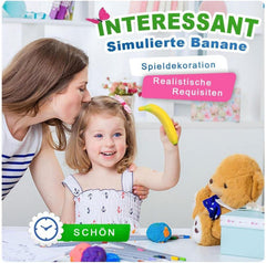 Künstliche Lebensechte Banane Deko Set 10 Stück Obst Party