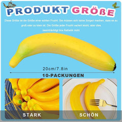 Künstliche Lebensechte Bananen Deko 10 Stück Theater Film Prop Live