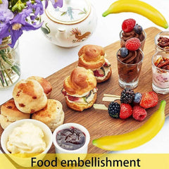 10 Stück Künstliche Banane Deko Lebensecht - Gefälschte Früchte Obst Party Dekoration
