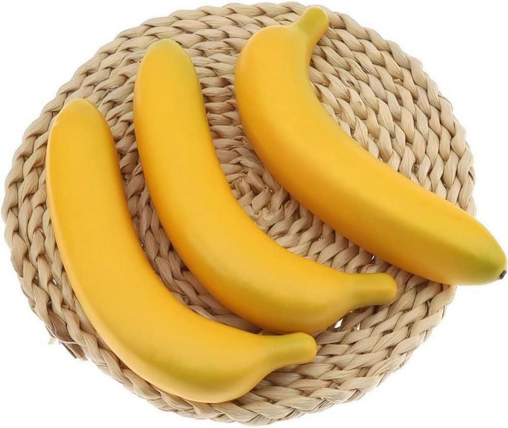 10 Stück Künstliche Lebensechte Banane Deko Schaumstoff Obst Party