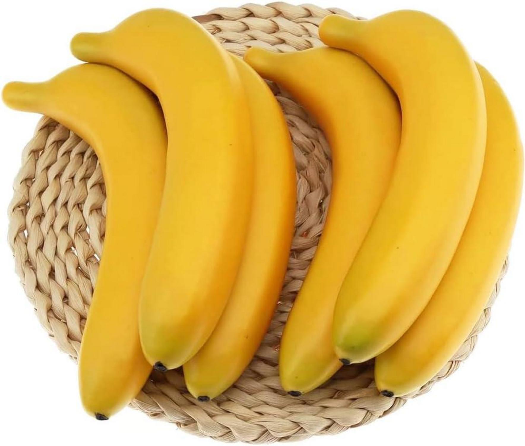 Künstliche Lebensechte Banane Deko 10 Stück - Party Festival Obst Deko