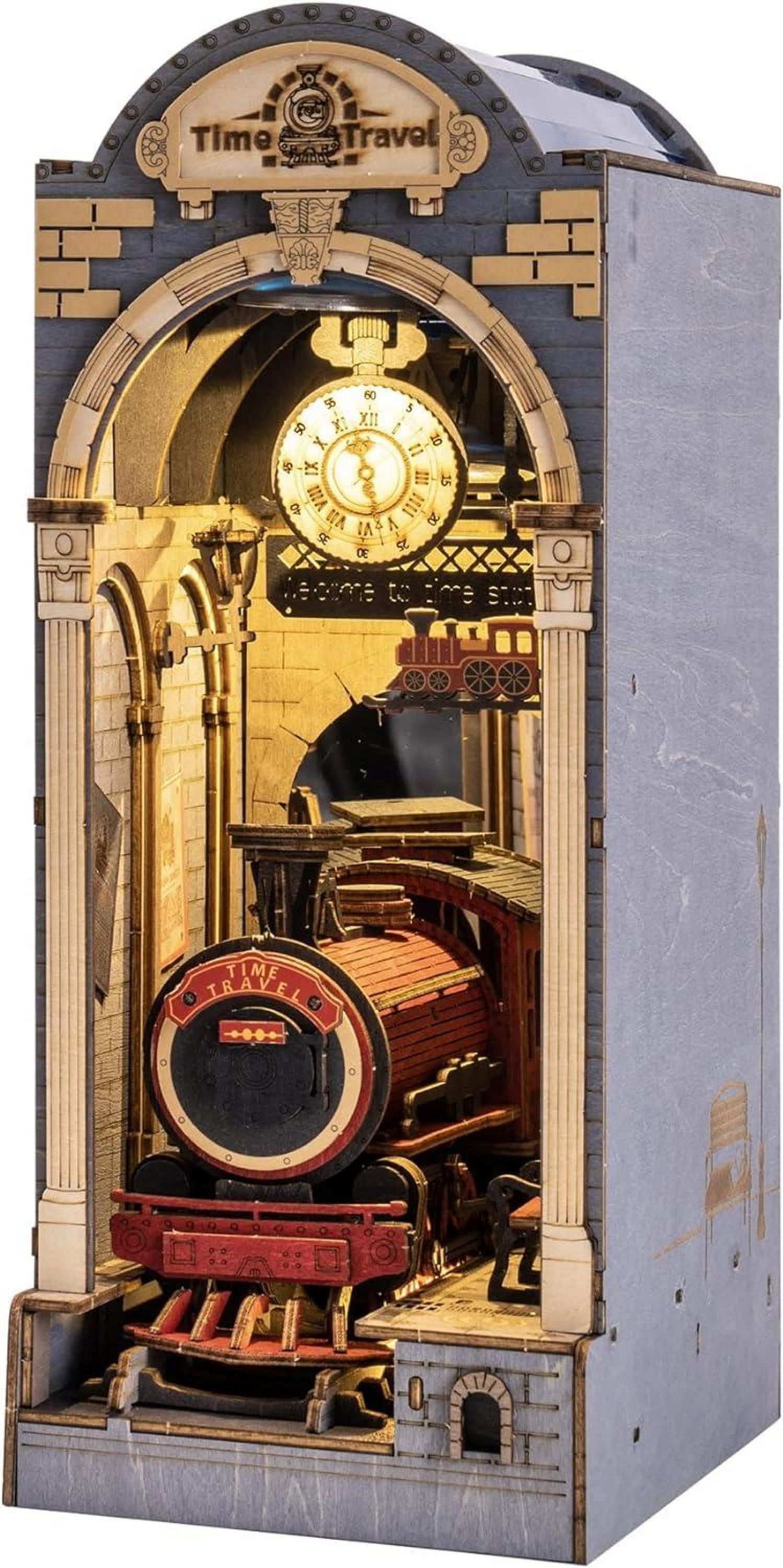 DIY 3D Holz Puzzle Bücherecke Bausatz Erwachsene Dekor