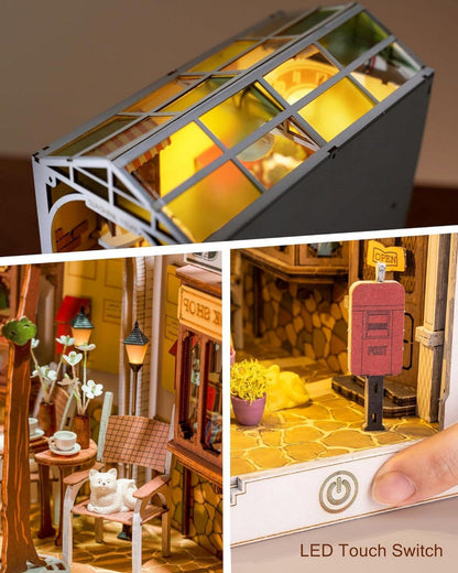 Rolife Book Nook DIY 3D Holzpuzzle Erwachsene Bücherecke Dekor