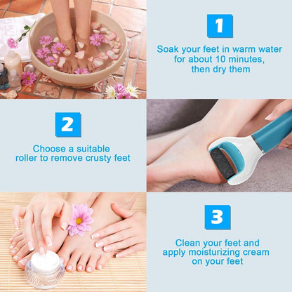 Scholl Velvet Smooth Ersatzrollen 10 Elektrische Fußfeile