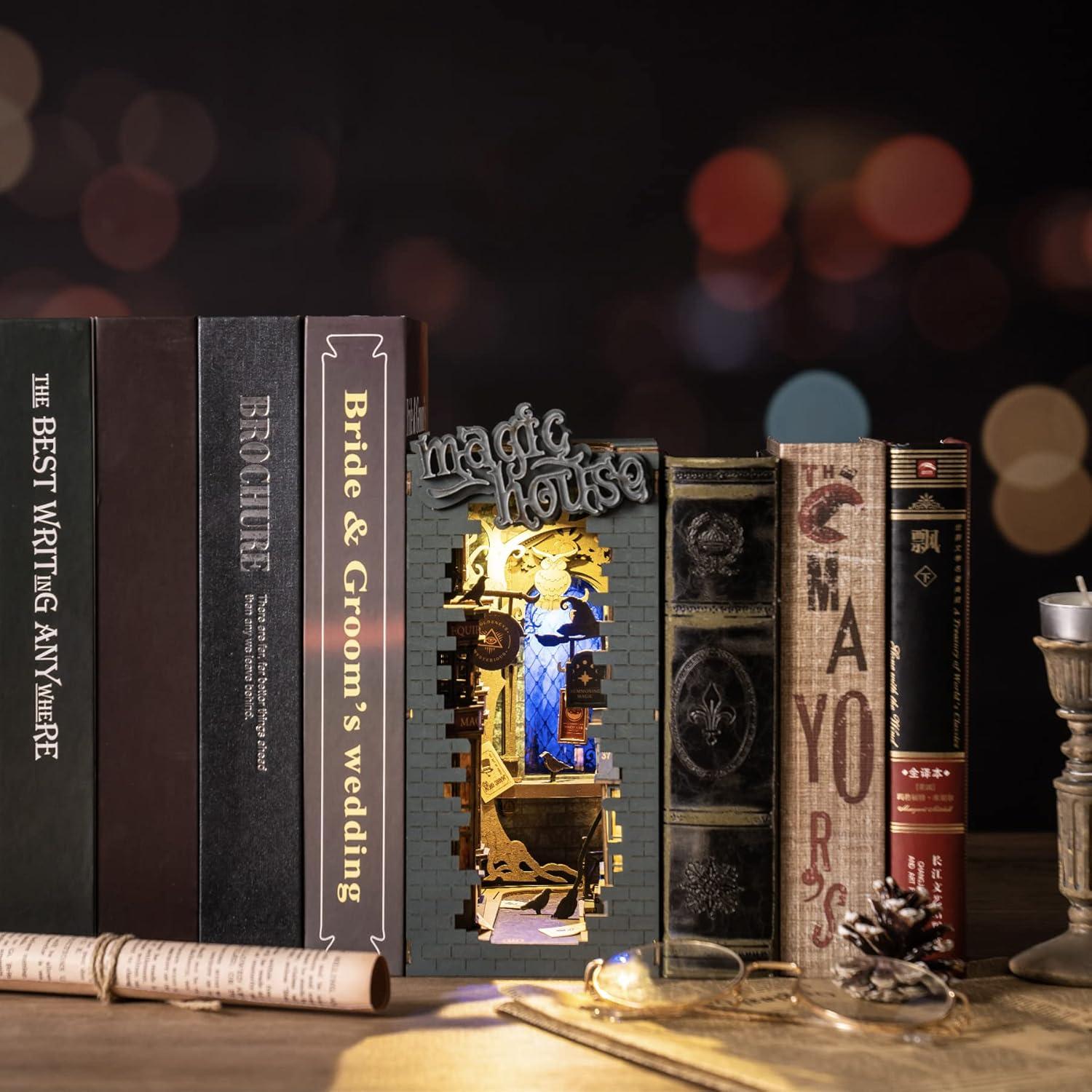 Rolife Book Nook 3D Puzzle Holz DIY Bücherecke Bausatz