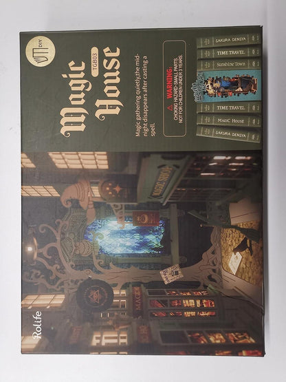 Rolife 3D Holz Puzzle DIY Bausatz Bücherecke Deko Kit