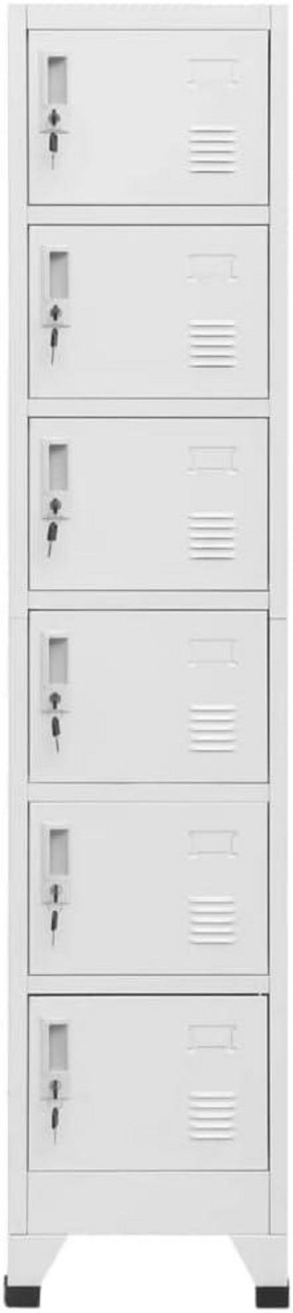 vidaXL Schließfachschrank Metall Umkleideschrank 38x40x180cm Stahl
