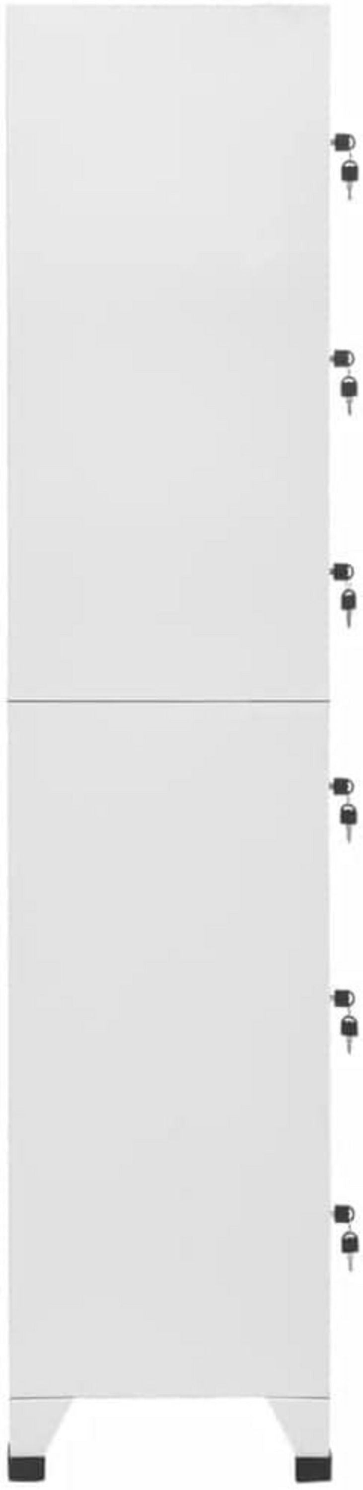 Schließfachschrank Metall Umkleideschrank Stahl 38x40x180cm
