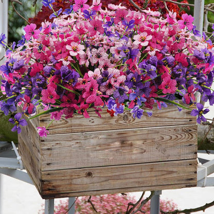 9 Bündel Kunstblumen Balkon Künstliche Blumen Wetterfest UV-beständig Outdoor