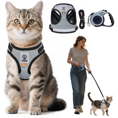 Katzen Geschirr Set mit Ausbruchsicherem Design und