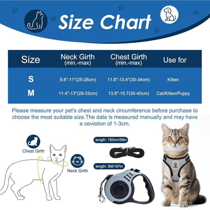 Katzen Geschirr Set mit Ausbruchsicherem Design und