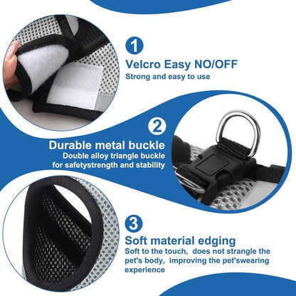 Katzen Geschirr Set mit Ausbruchsicherem Design und