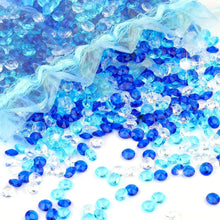 Acryl Diamanten Streudeko Blau 3000 Stück mit Organzabeutel