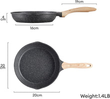 Antihaft Aluminium Bratpfanne 20 cm Induktion Gas langlebige