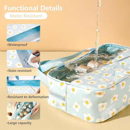 Kosmetiktasche Transparent PVC 3er Set Wasserdicht Schwarz