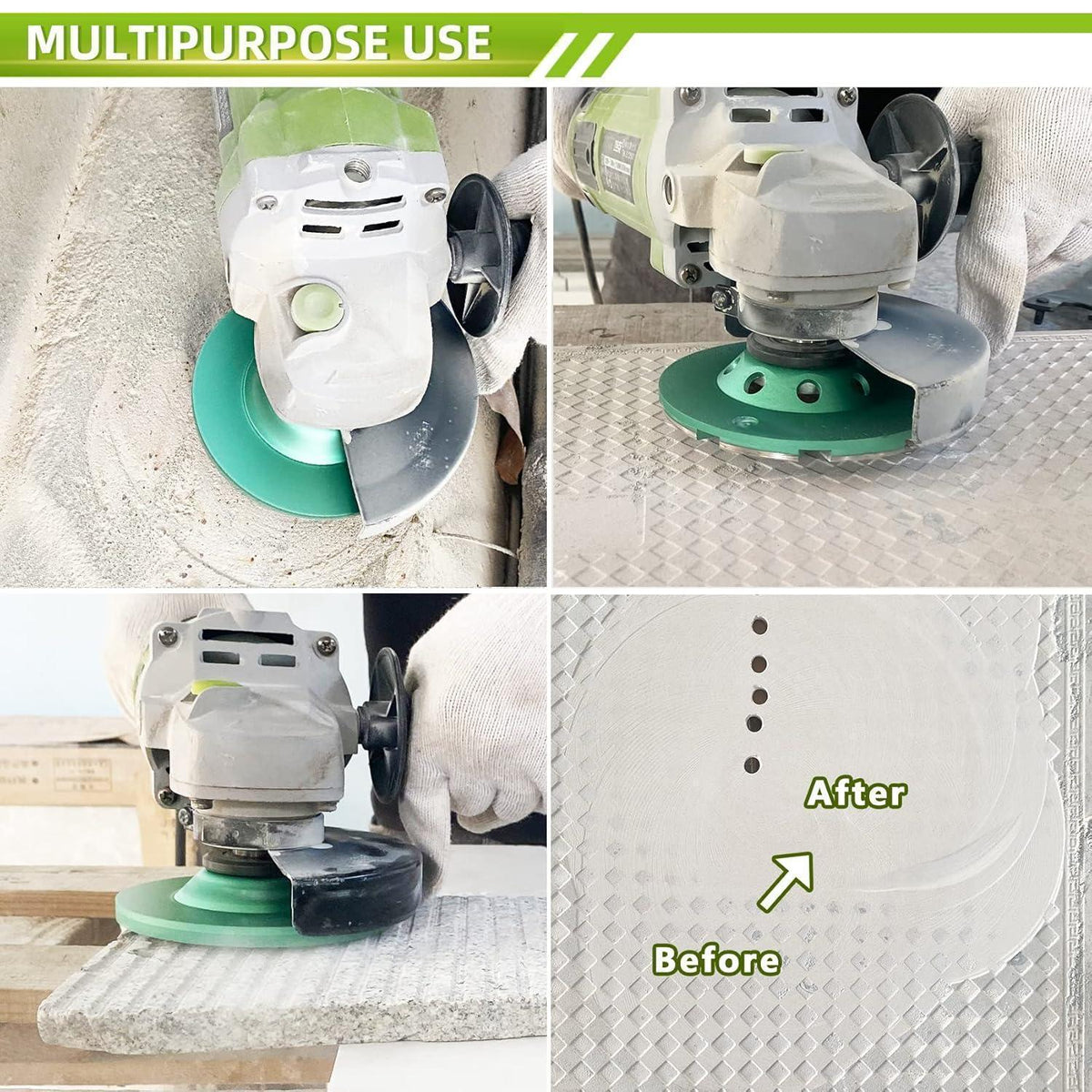 Diamantschleiftopf 2 Stück 115mm Doppelreihe für Beton & Stein