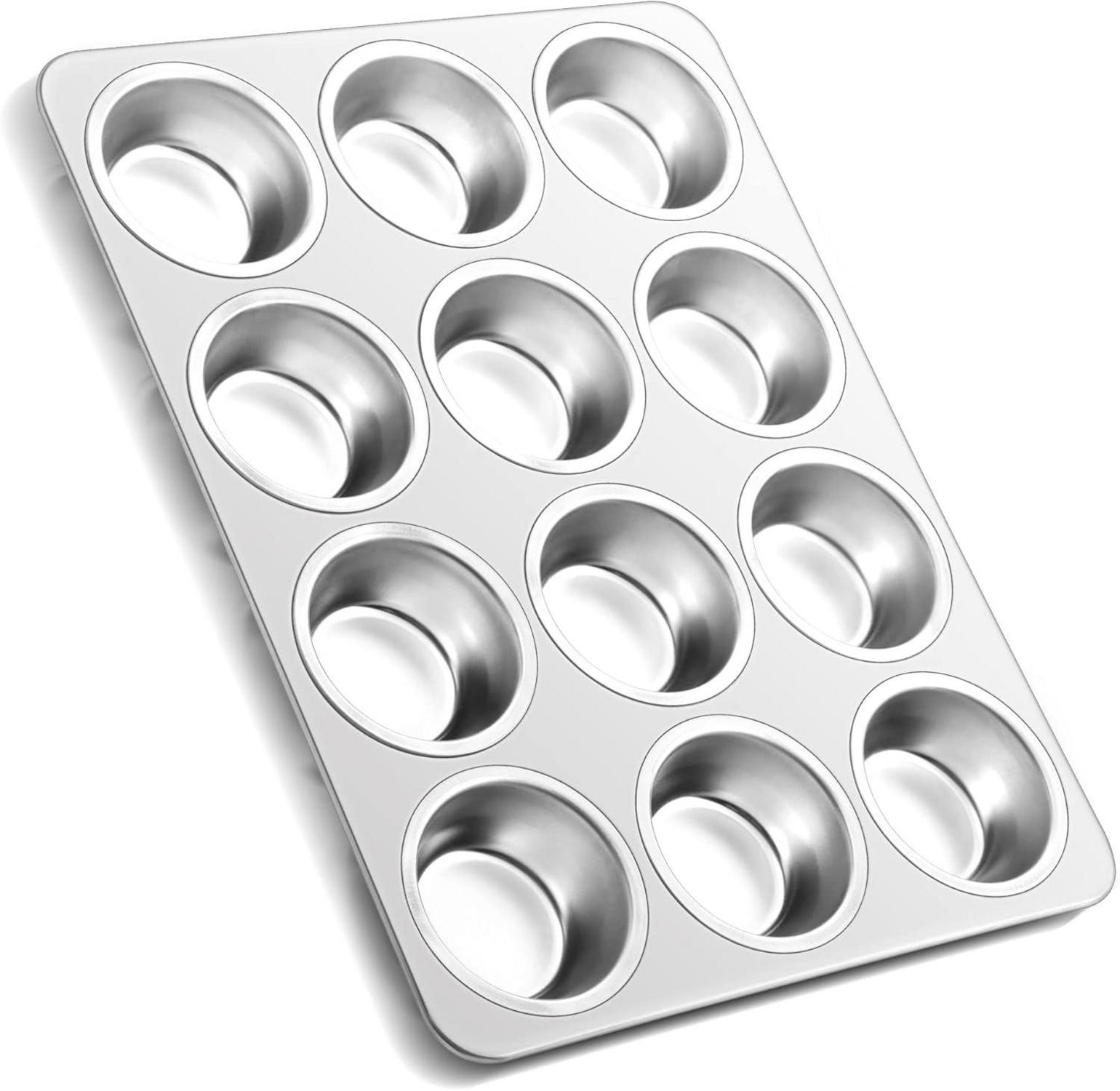 Muffinform Edelstahl 12 Muffins 35x27cm Cupcakes Brownies Kuchen