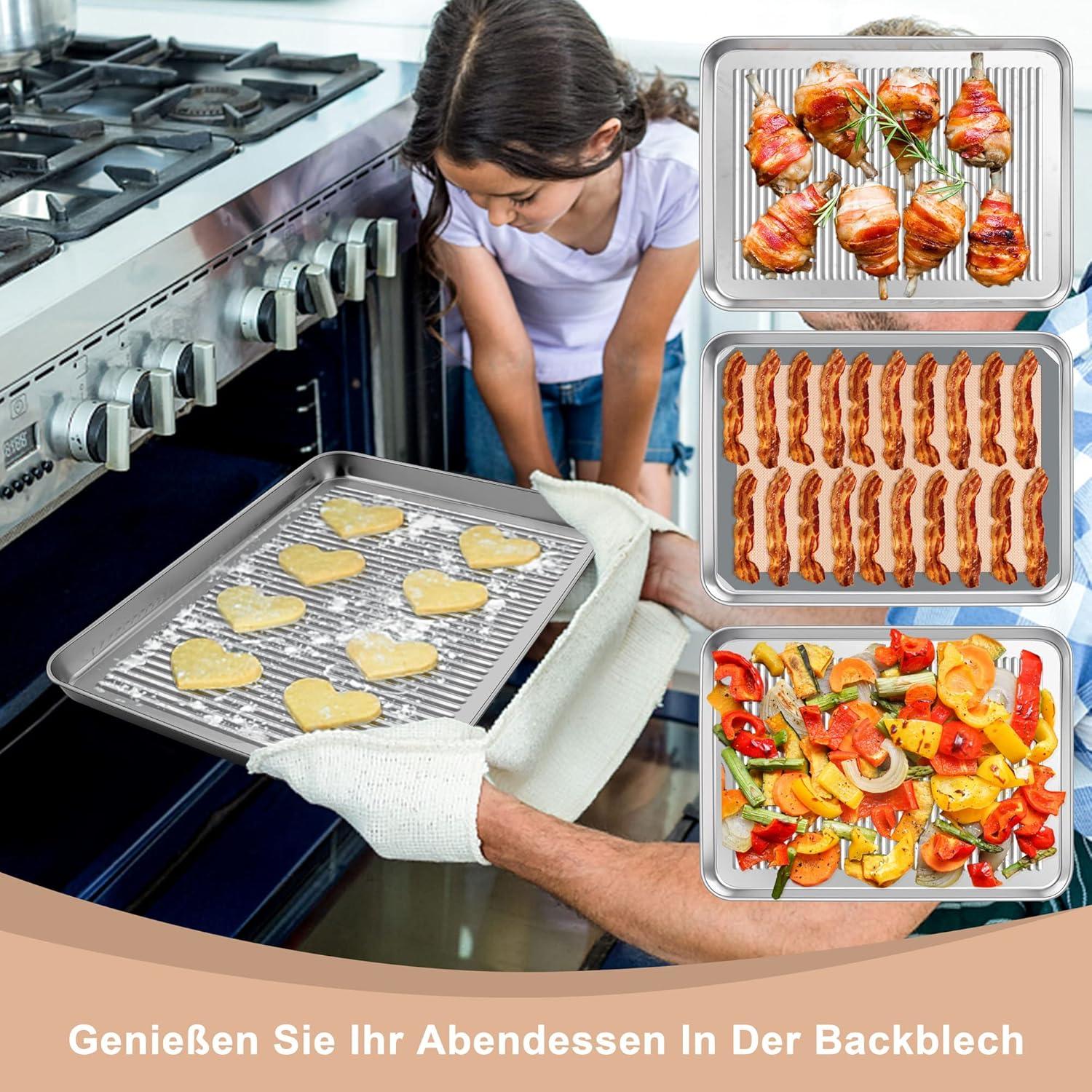 Edelstahl Backblech mit