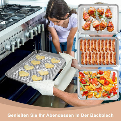 Edelstahl Backblech mit