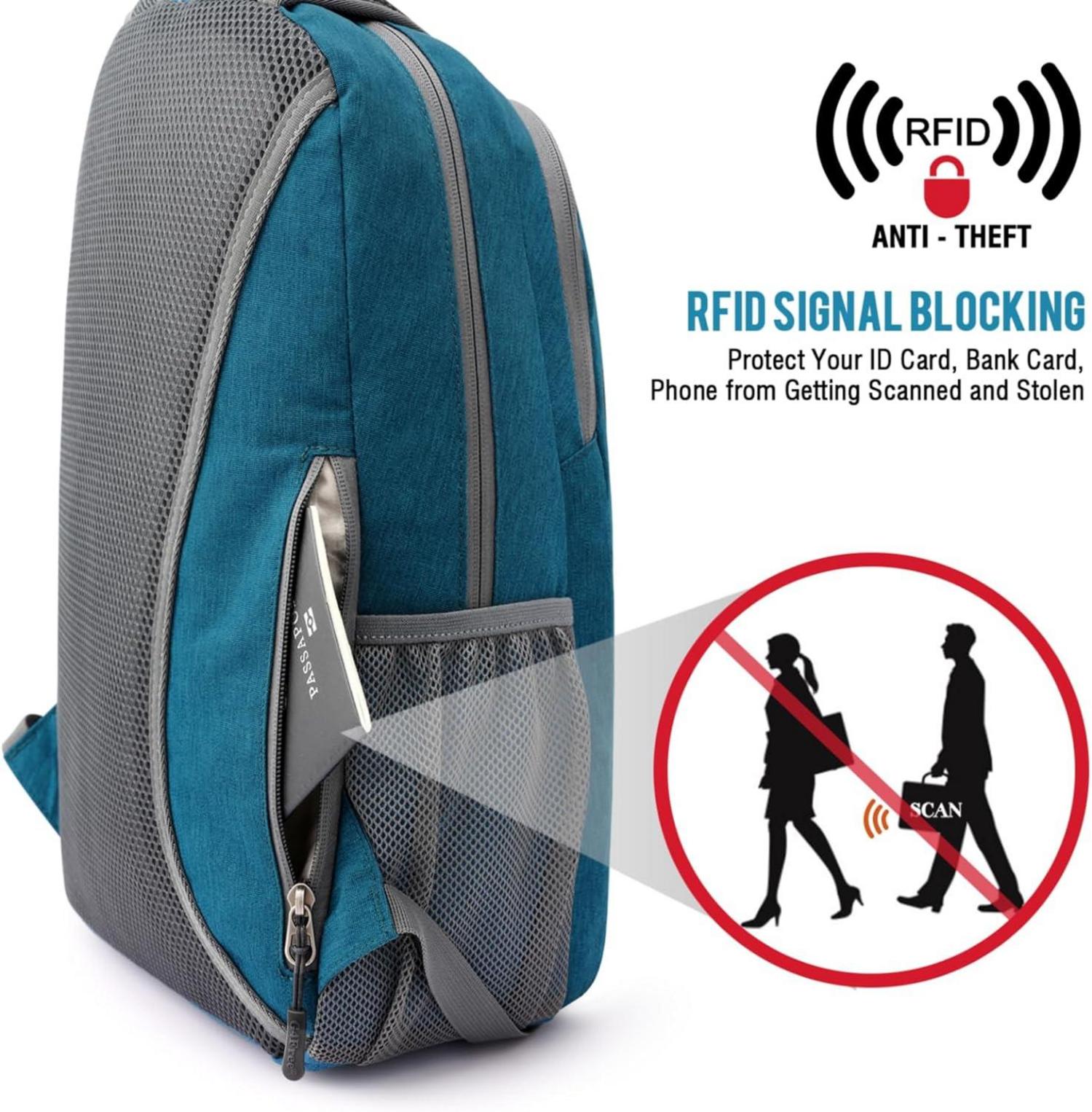 Ultraleichter Mini Damen Rucksack 16L Wasserdicht für Reisen Sport Trekking