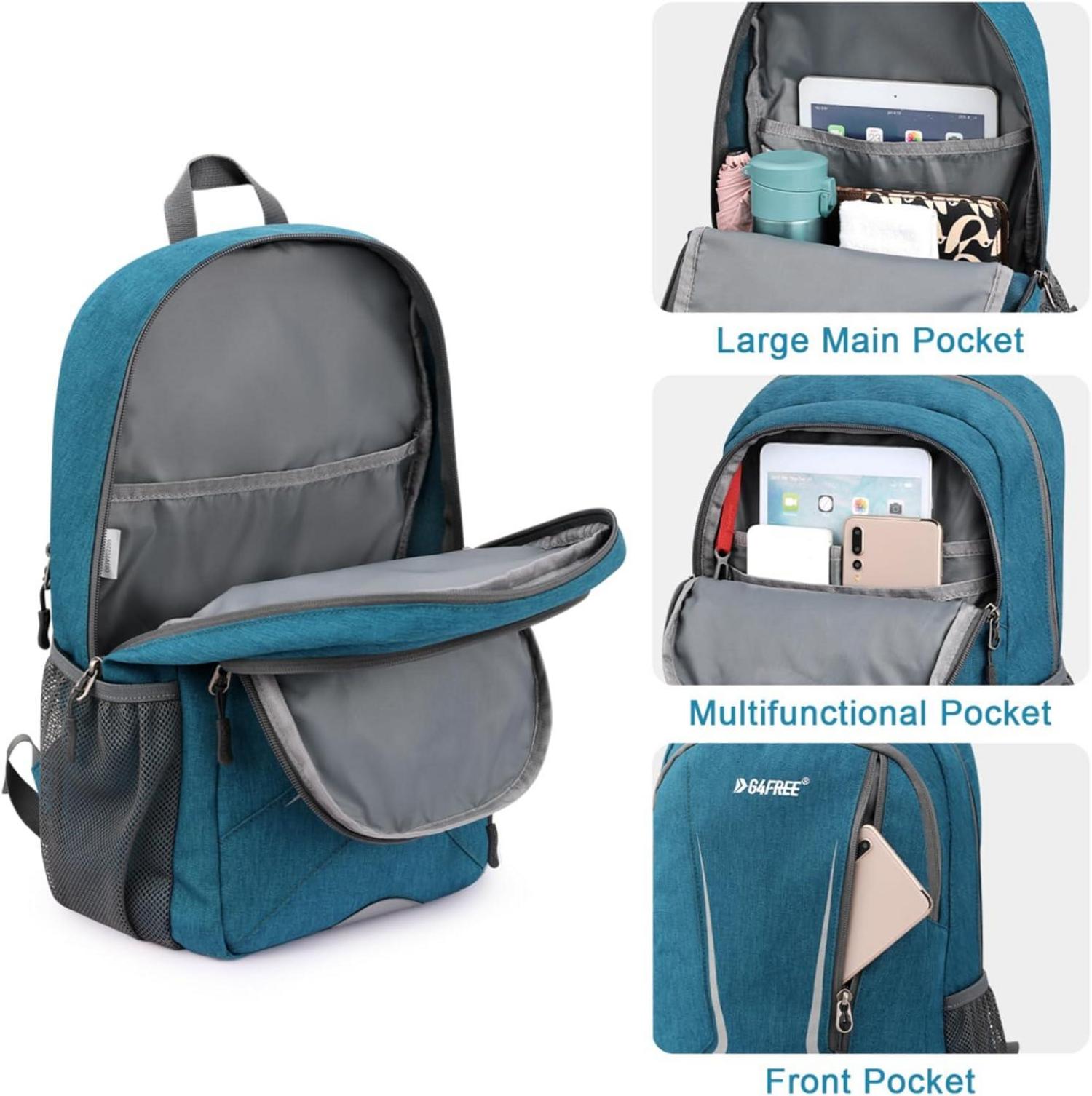 Ultraleichter 16L Mini Damen Rucksack Wasserdicht Wanderrucksack Blau