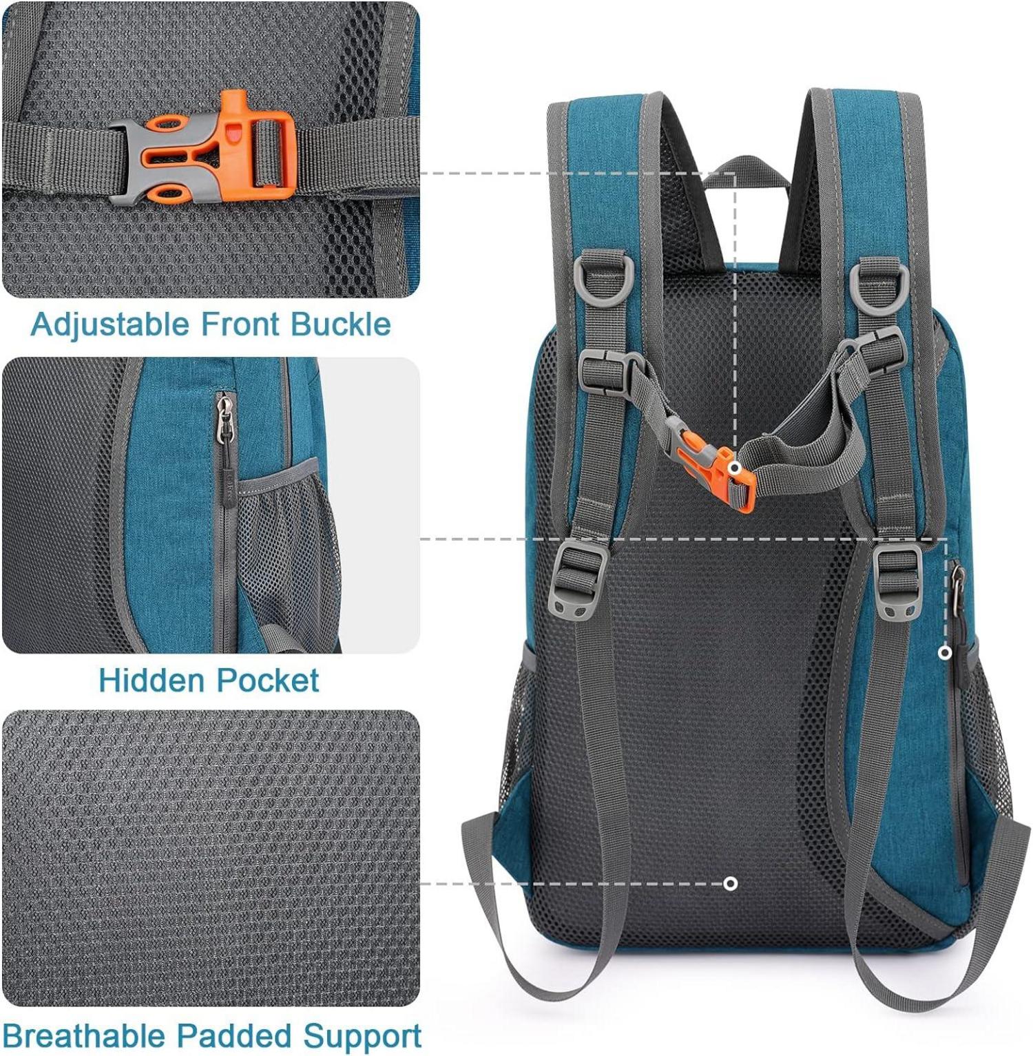 16L Kleiner Damen Rucksack Mini Ultraleichter Wasserdichter