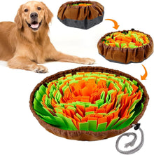 Schnüffelteppich Hund Intelligenzspielzeug Rutschfest Grün & Orange