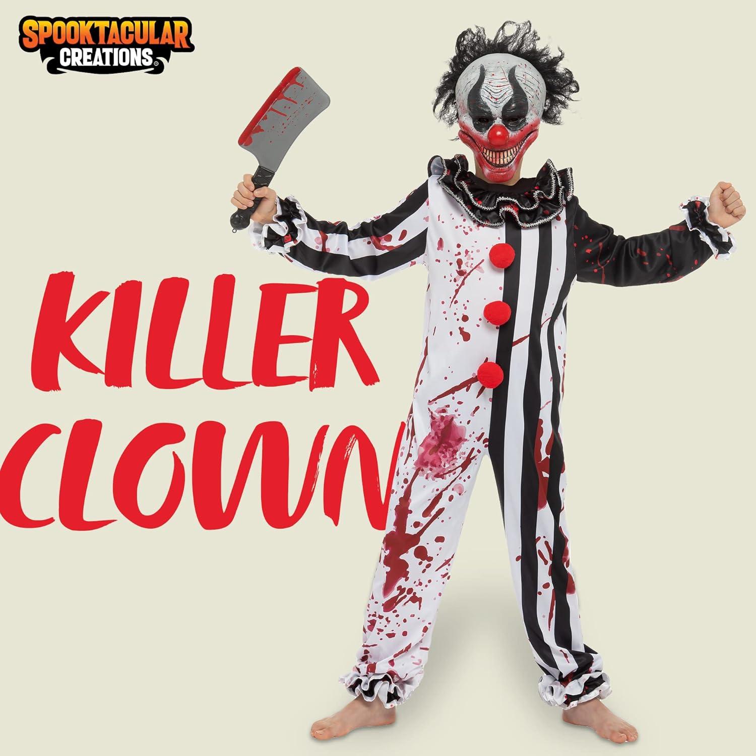 Killer Clown Kostüm für Jungen Halloween Dress Up Party
