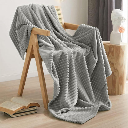 Kuscheldecke 100 x 150 cm Graue Decke Sofadecke