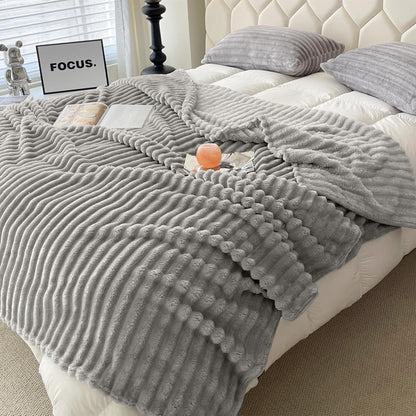 Kuscheldecke 100 x 150 cm Graue Decke Sofadecke