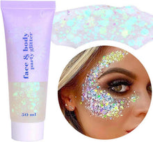Body Glitter gel set 50ml Mermaid Sequins Chunky Glitter Liquid Kit