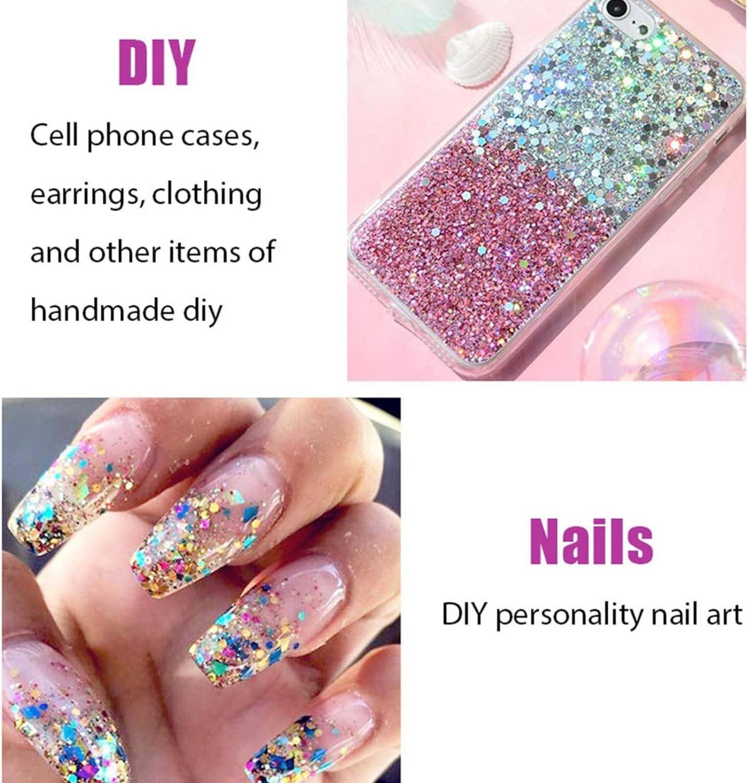 50ml Mermaid Sequins Chunky Glitter Gel Kit - Festival Makeup