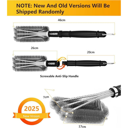 Premium Grillbürste Edelstahl Langergriff reinigungsbürste