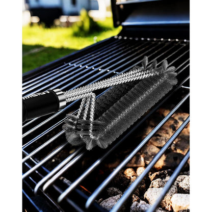 Premium Grillbürste Edelstahl Langergriff reinigungsbürste