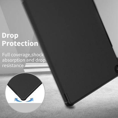 EasyAcc Lenovo Tab M10 3rd Gen 10.1 TB328 2022 Hülle Schwarz Schutzfolie Standfunktion