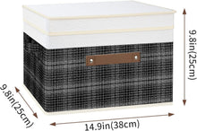 TYEERS Faltbare Aufbewahrungsboxen Stoff Patchwork Design