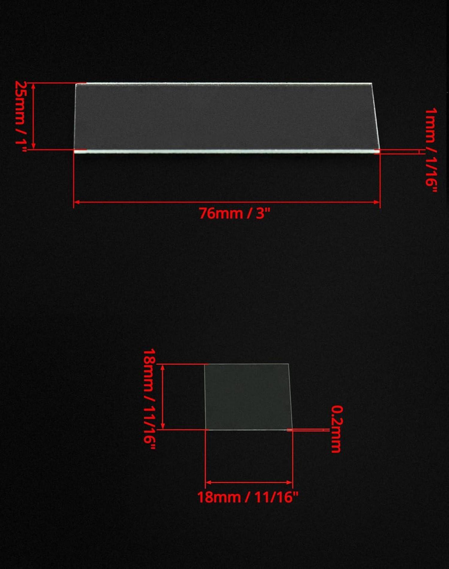 Objektträger Deckgläser biologische Mikroskopie 50 Stück 76x26mm 100